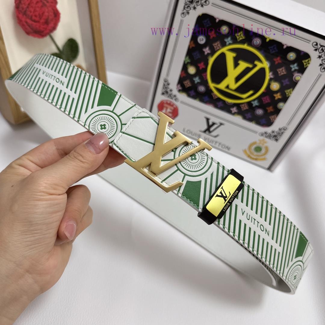 LV... Louis VuittonMaterial: Leather Belt with 100% Head Layer. The leather belt is guarante rn19e3g2 - Image 6