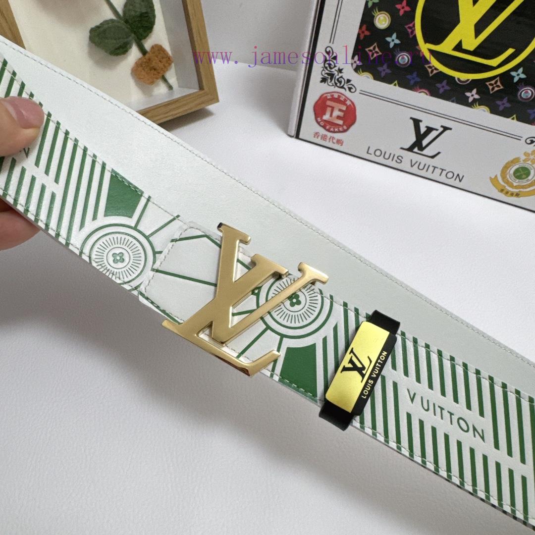 LV... Louis VuittonMaterial: Leather Belt with 100% Head Layer. The leather belt is guarante rn19e3g2 - Image 7