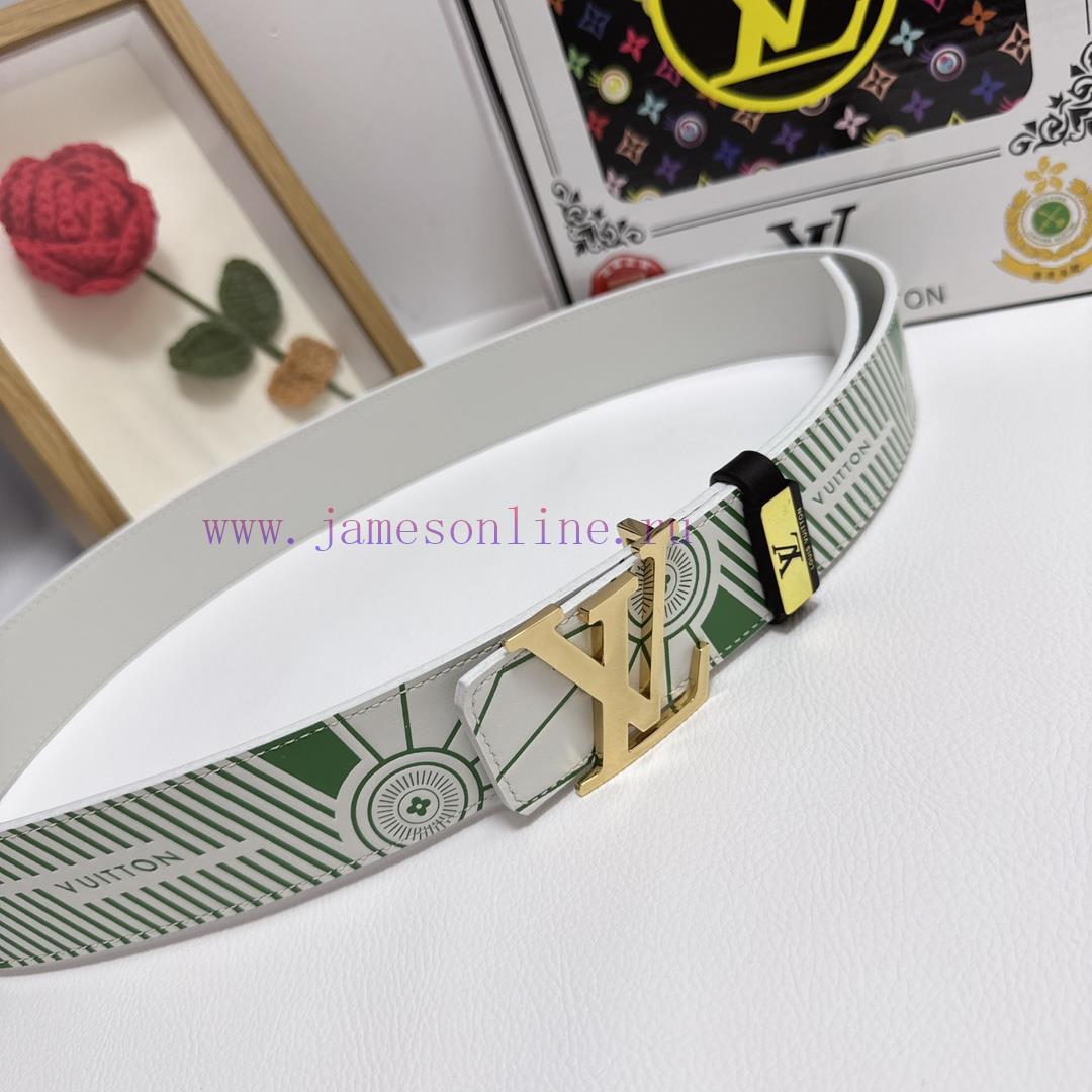 LV... Louis VuittonMaterial: Leather Belt with 100% Head Layer. The leather belt is guarante rn19e3g2 - Image 8