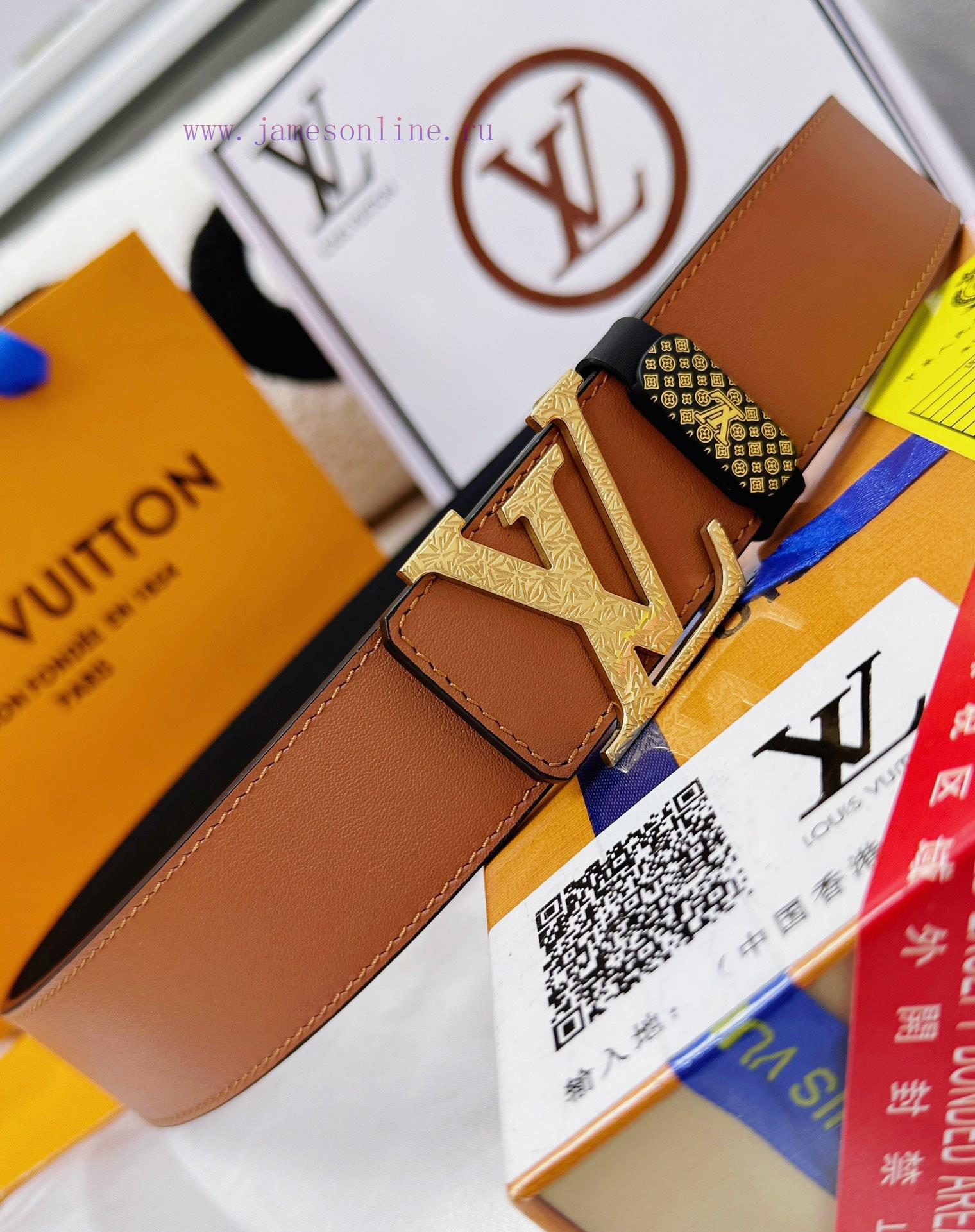 Belt LV Louis Vuitton Top Remakes-The waistband is made of 100% cowhide, ensuring genuine le p8hkyon3 - Image 7