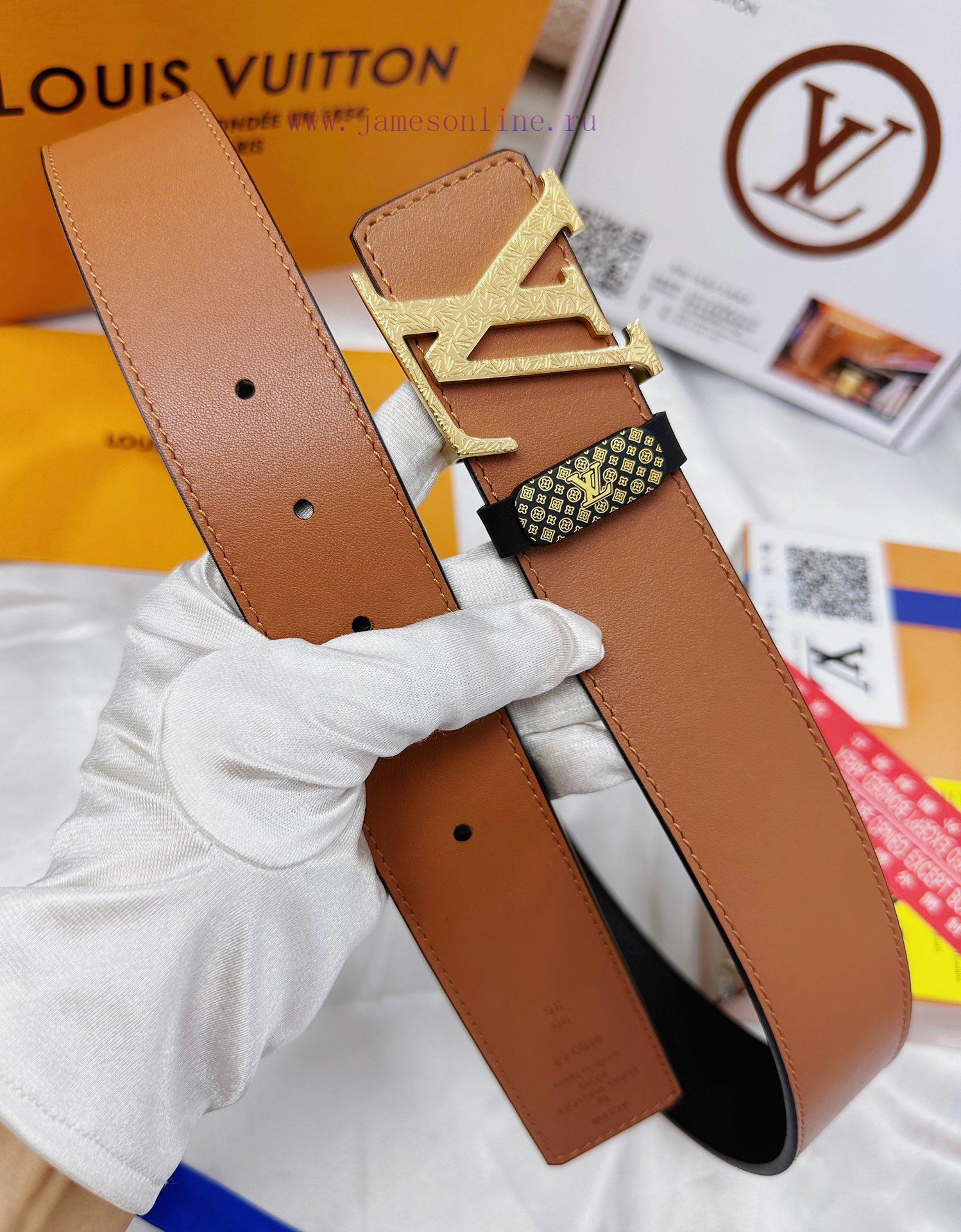 Belt LV Louis Vuitton Top Remakes-The waistband is made of 100% cowhide, ensuring genuine le p8hkyon3 - Image 8