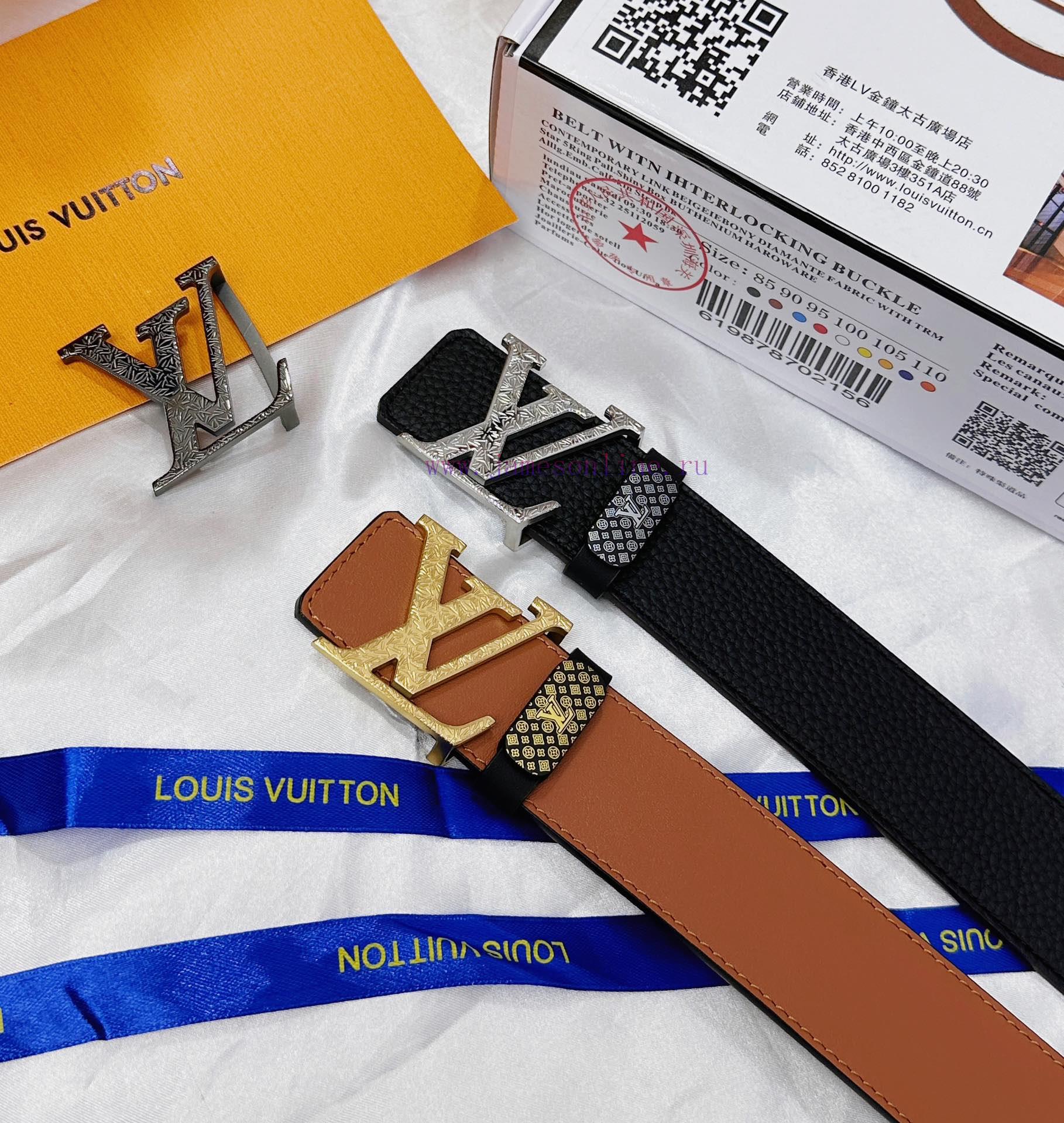 Belt LV Louis Vuitton Top Remakes-The waistband is made of 100% cowhide, ensuring genuine le p8hkyon3 - Image 10
