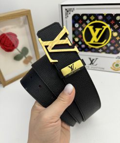 LV... Louis VuittonMaterial: Leather Belt with 100% Head Layer. The leather belt is guarante b07ktsr7