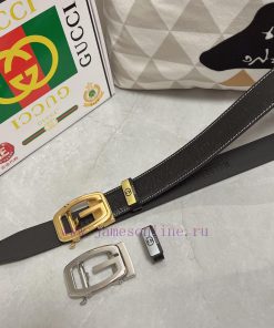 Gucci. Gucci automatic beltMaterial: Leather Belt with 100% Head Layer. The leather belt is jm20m0bq