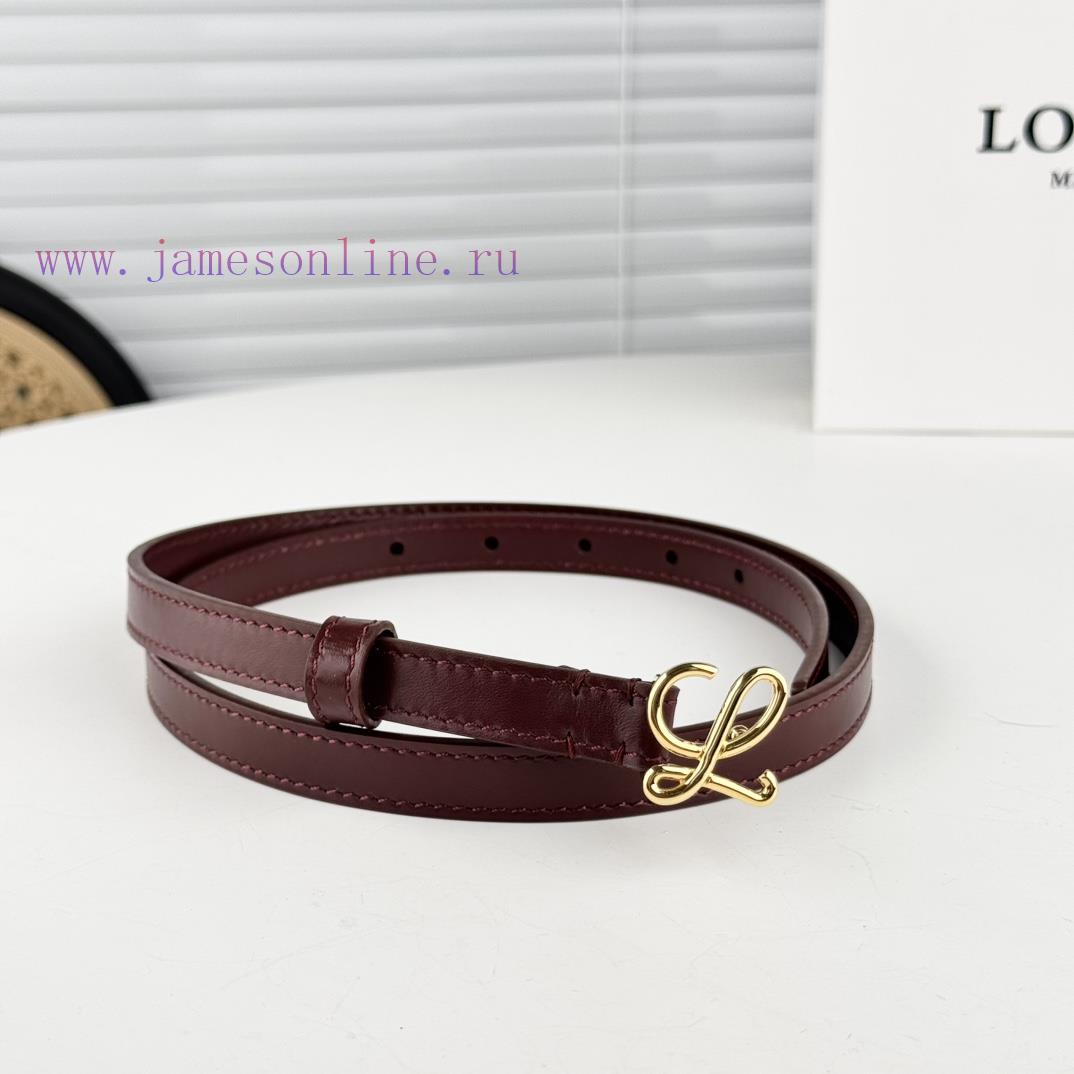 Loewe W2024Ss autumn and winter new smooth calf leather belt with L letter combination needl 1uvqegg0 - Image 3