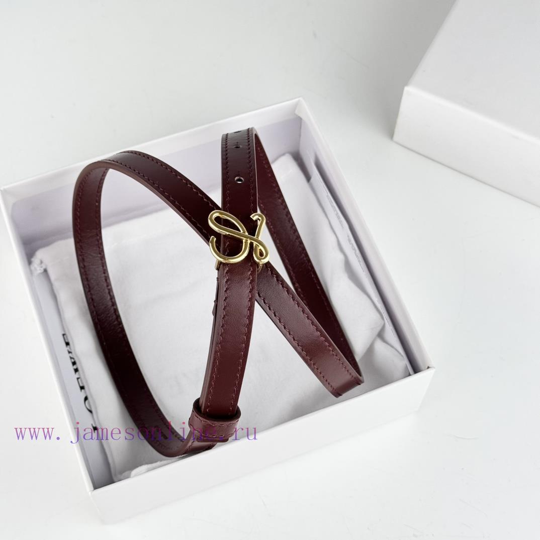 Loewe W2024Ss autumn and winter new smooth calf leather belt with L letter combination needl 1uvqegg0 - Image 5