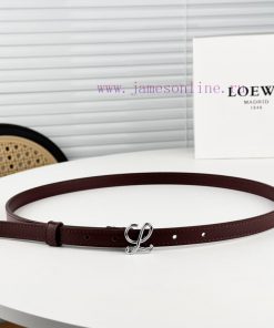 Loewe W2024Ss autumn and winter new smooth calf leather belt with L letter combination needl phl2ej4n