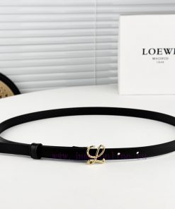 Loewe W2024Ss autumn and winter new smooth calf leather belt with L letter combination needl 2h10iria