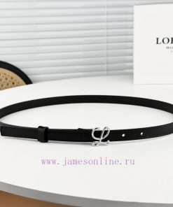Loewe W2024Ss autumn and winter new smooth calf leather belt with L letter combination needl jhqz6r5k