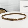 Loewe W2024Ss autumn and winter new smooth calf leather belt with L letter combination needl oxwu61pw