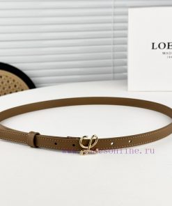 Loewe W2024Ss autumn and winter new smooth calf leather belt with L letter combination needl oxwu61pw