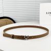 Loewe W2024Ss autumn and winter new smooth calf leather belt with L letter combination needl zmf2uvyn
