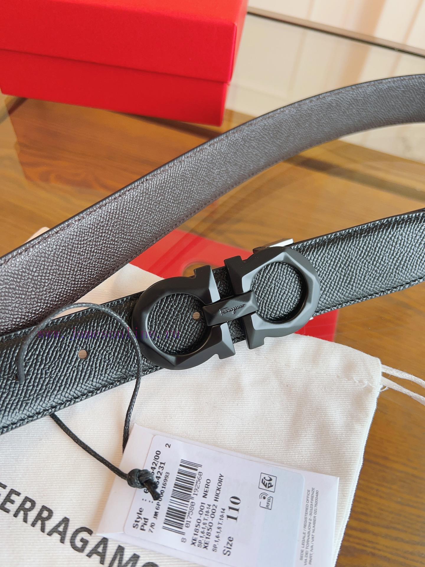 Ferragamo. FerragamoNew full width 3.5cm high-end customized men's belt double-sided importe gtqn3wsi - Image 6