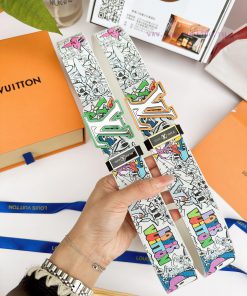 Belt LV Louis ️Belt made of 100% head layer cowhide, guaranteed genuine leather 24k hollow m wckf8ajy