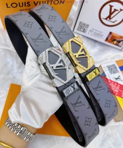 Belt LV Louis Vuitton's top tier replicaThe waistband is made of 100% head layer cowhide, en fm9e15kj