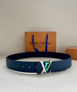 LV 4.0-wide luxury modern Taurillon leather, adorned with elegant and elegant iconic LV init mzmhazct