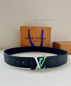 LV 4.0-wide luxury modern Taurillon leather, adorned with elegant and elegant iconic LV init lqa6ywvr