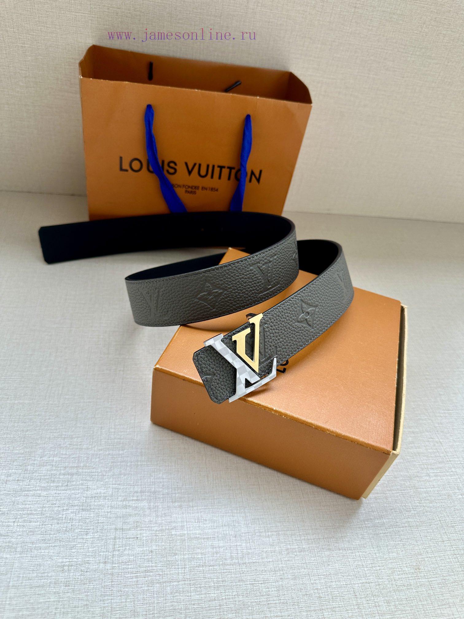 LV 4.0-wide luxury modern Taurillon leather, adorned with elegant and elegant iconic LV init n2lid3m2 - Image 4