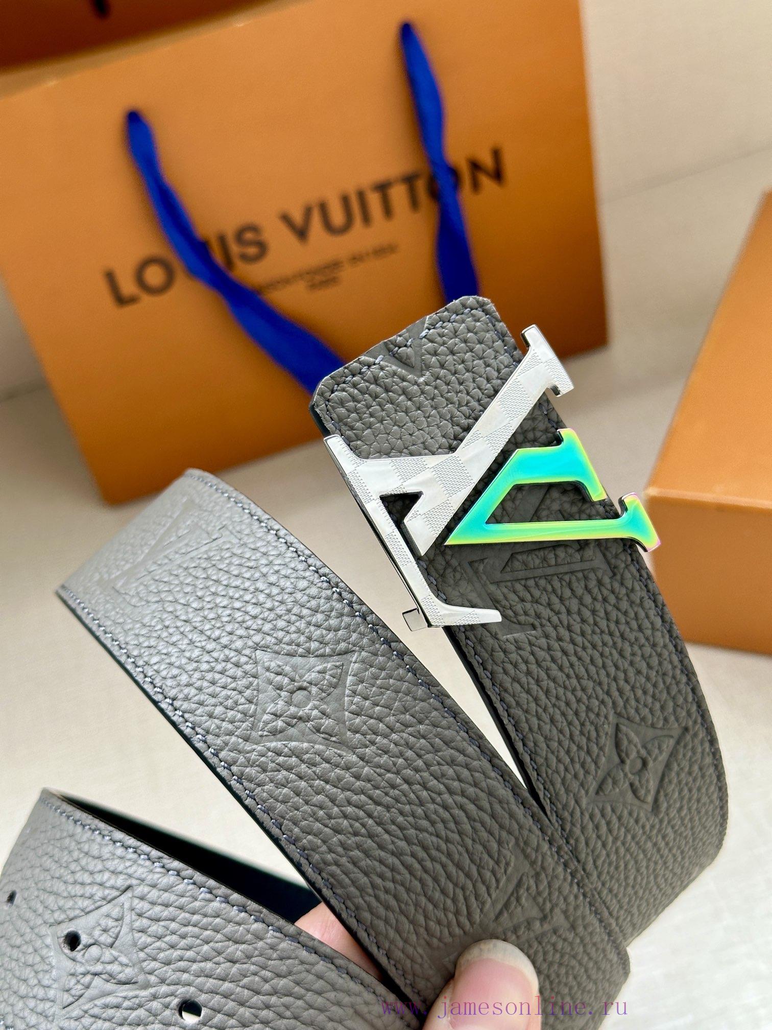 LV 4.0-wide luxury modern Taurillon leather, adorned with elegant and elegant iconic LV init n2lid3m2 - Image 5