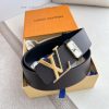 LV... Louis Vuitton Belt and BeltsBuckle, classic pure steel material buckle, top layer cowh yvfc7855