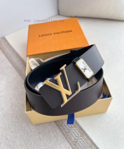 LV... Louis Vuitton Belt and BeltsBuckle, classic pure steel material buckle, top layer cowh yvfc7855
