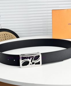 Louis Vuitton LV business casual formal wear can be worn with 3.8cm buckle, polished buckle sgawzx7y