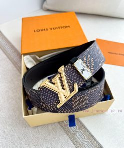 LV... Louis Vuitton Belt and BeltsBuckle, classic pure steel material buckle, top layer cowh g7nptzsf