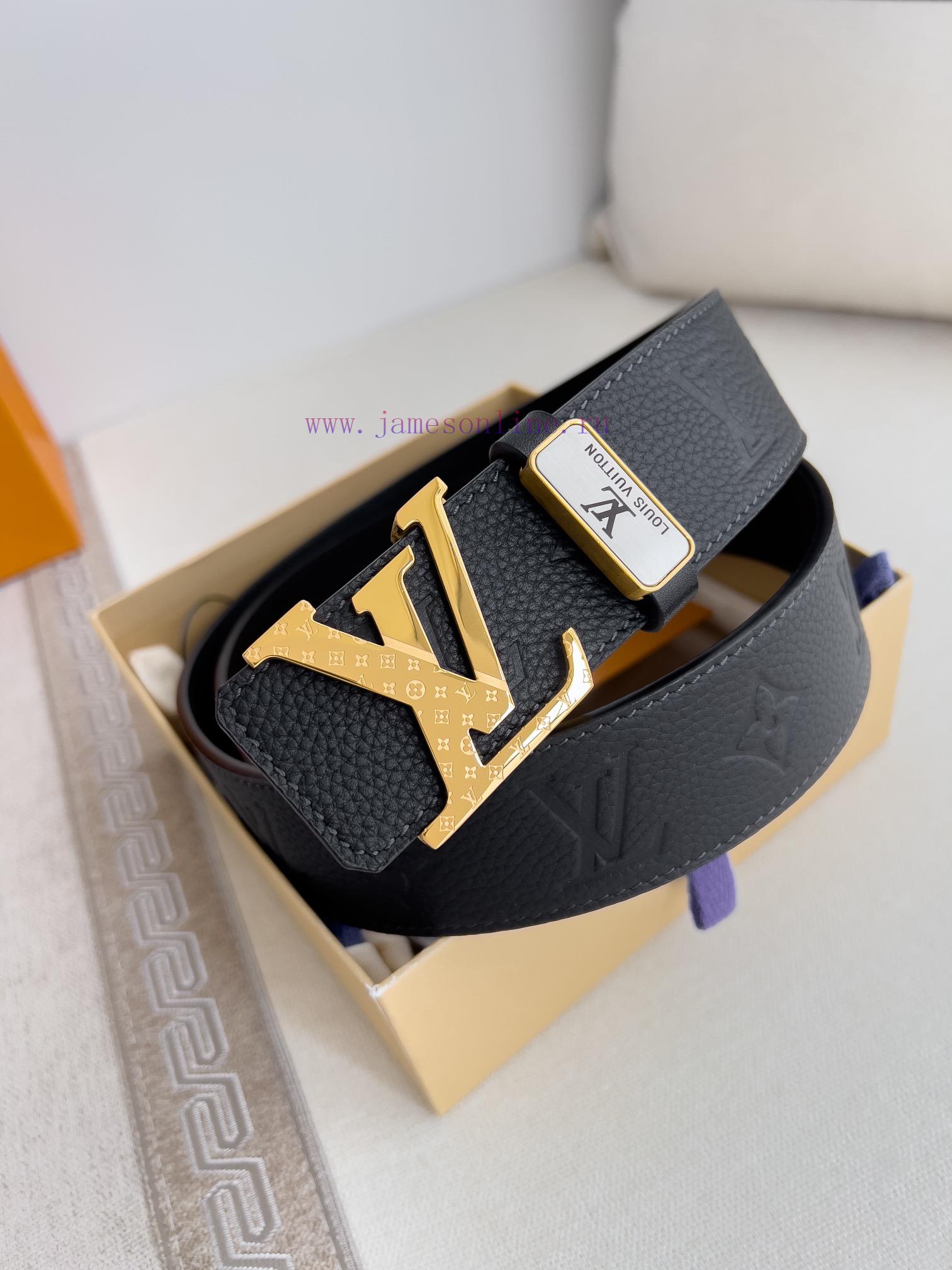 LV... Louis Vuitton Belt and BeltsBuckle, classic pure steel material buckle, top layer cowh 57pqidgd - Image 2