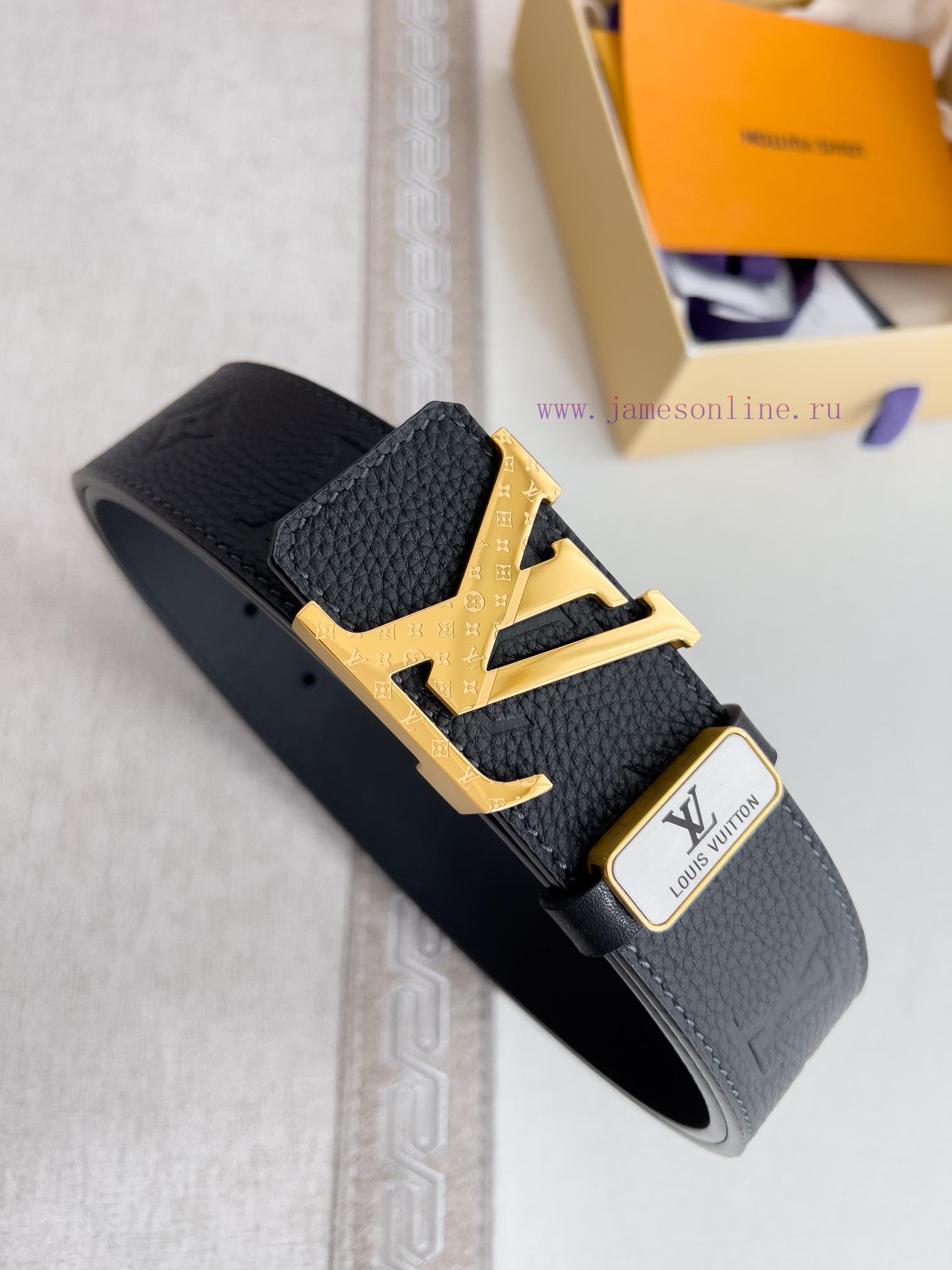 LV... Louis Vuitton Belt and BeltsBuckle, classic pure steel material buckle, top layer cowh 57pqidgd - Image 3