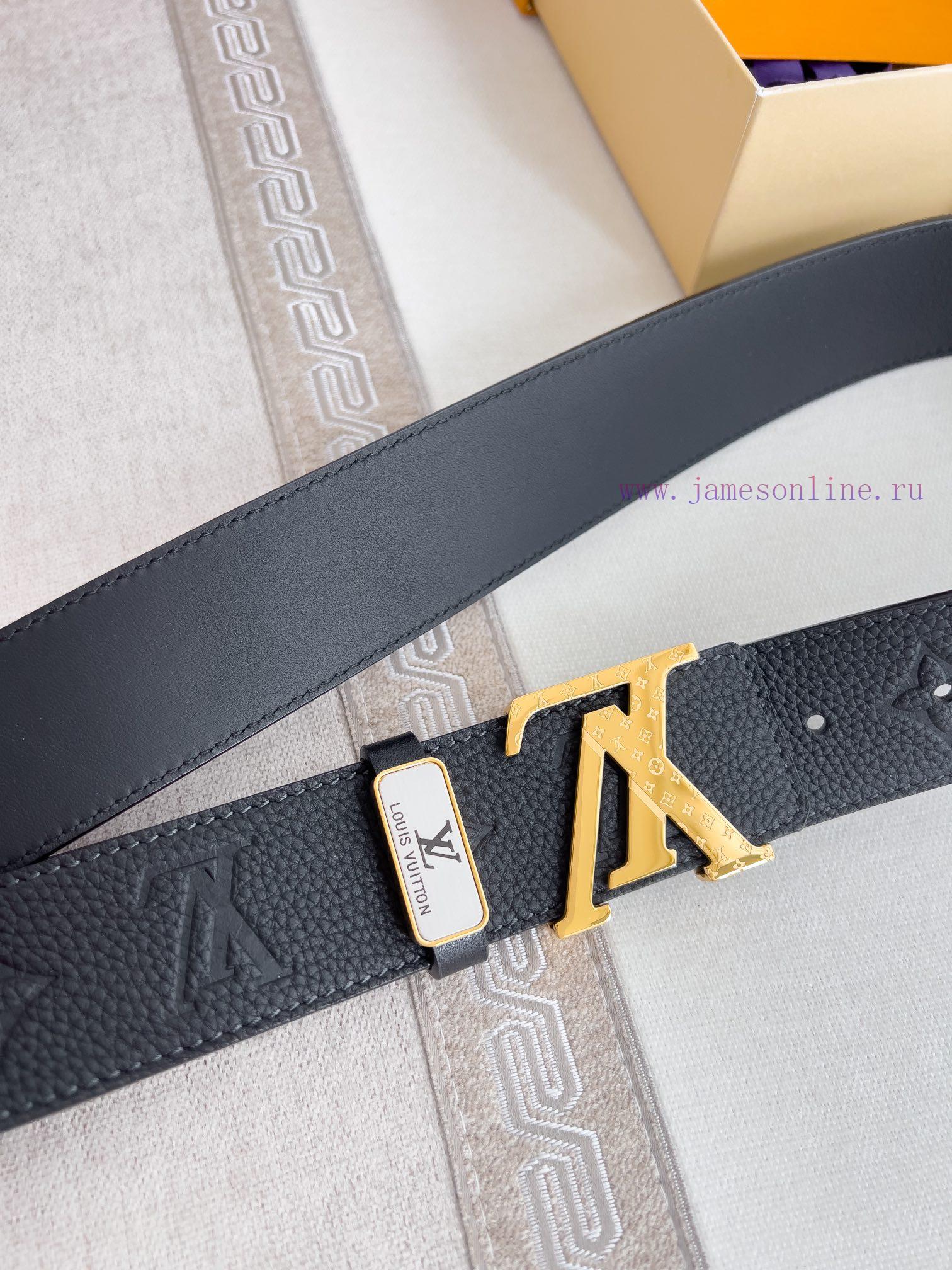 LV... Louis Vuitton Belt and BeltsBuckle, classic pure steel material buckle, top layer cowh 57pqidgd - Image 5