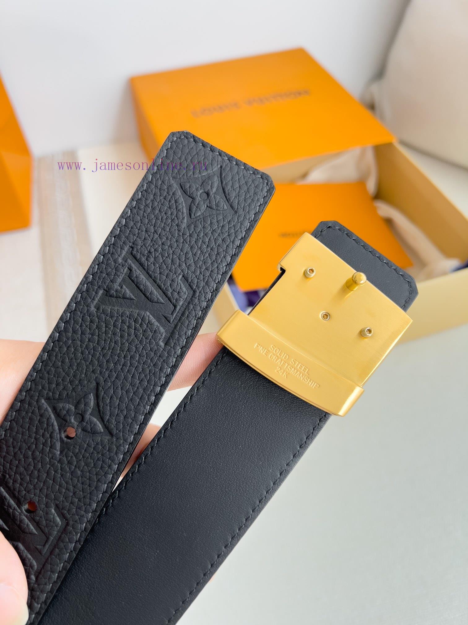 LV... Louis Vuitton Belt and BeltsBuckle, classic pure steel material buckle, top layer cowh 57pqidgd - Image 6