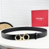 Ferragamo Belt Double sided Head Layer - Original Leather 3.5cm Trimmable, Identify Latest L ggibk5zq