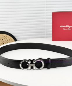 Ferragamo Belt Double sided Head Layer - Original Leather 3.5cm Trimmable, Identify Latest L x9zuzu5x