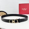 Ferragamo Belt Double sided Head Layer - Original Leather 3.5cm Trimmable, Identify Latest L 1y7ijwxu