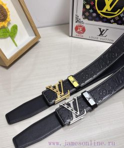 LV... Louis VuittonMaterial: Leather Belt with 100% Head Layer. The leather belt is guarante rodrwp93
