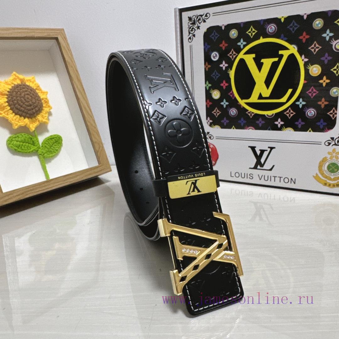 LV... Louis VuittonMaterial: Leather Belt with 100% Head Layer. The leather belt is guarante rodrwp93 - Image 4