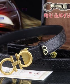 Give a picture keychain as a giftComplete setFerragamo100% dual color pure steel buckle mate y17xpcby