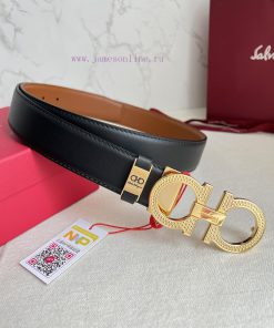 Ferragamo Ferrgamo ️ Belt and beltHanging buckle, classic hanging buckle made of pure copper k4l572ea