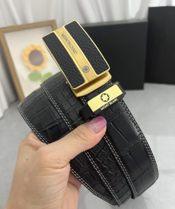 Montblanc Automatic BeltMaterial: Leather Belt with 100% Head Layer. The leather belt is gua mzfpvrps