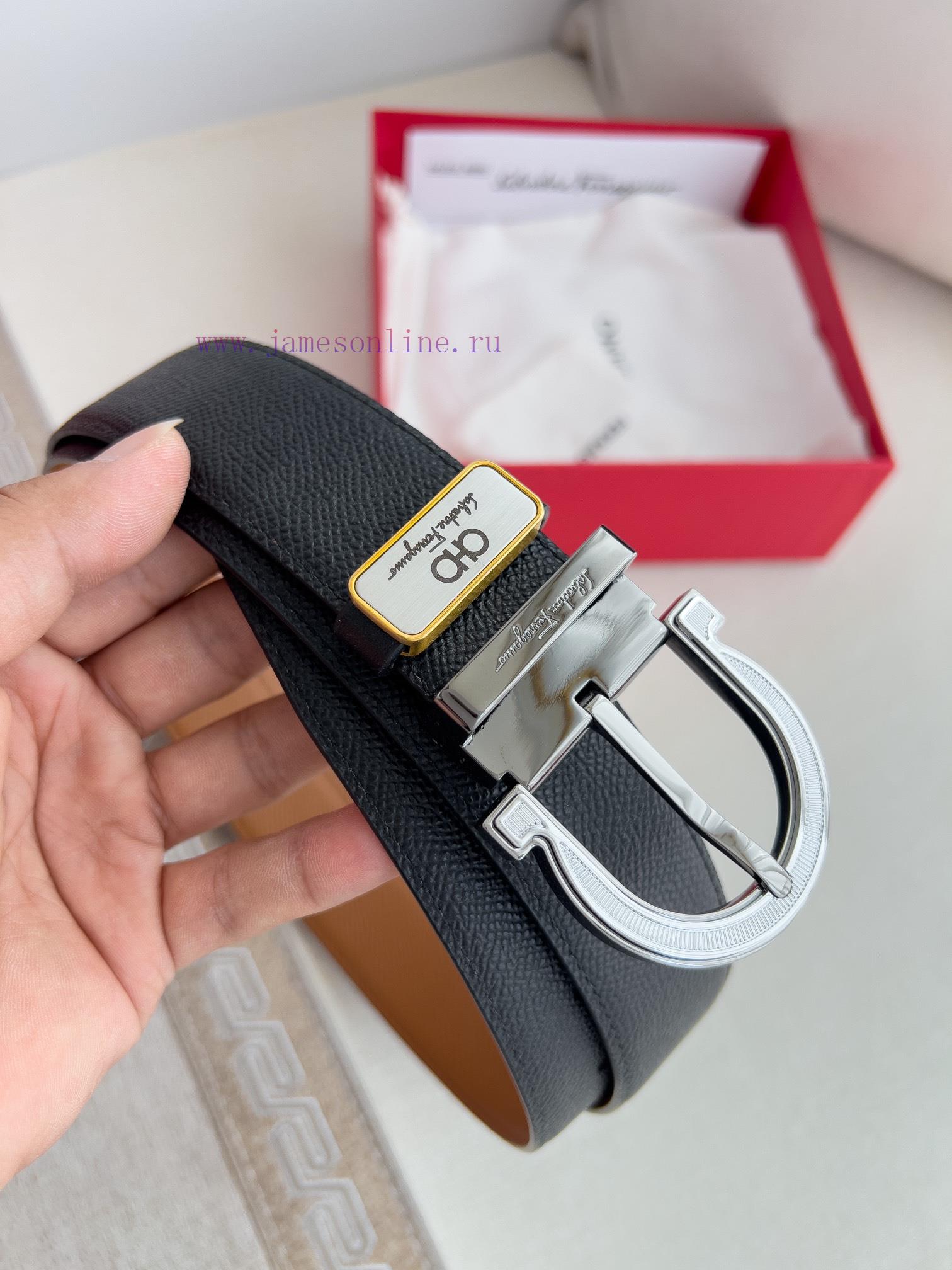 Ferragamo Ferrgamo ️ Belt and beltNeedle buckle, classic needle buckle made of pure copper m ift0cwmv - Image 3