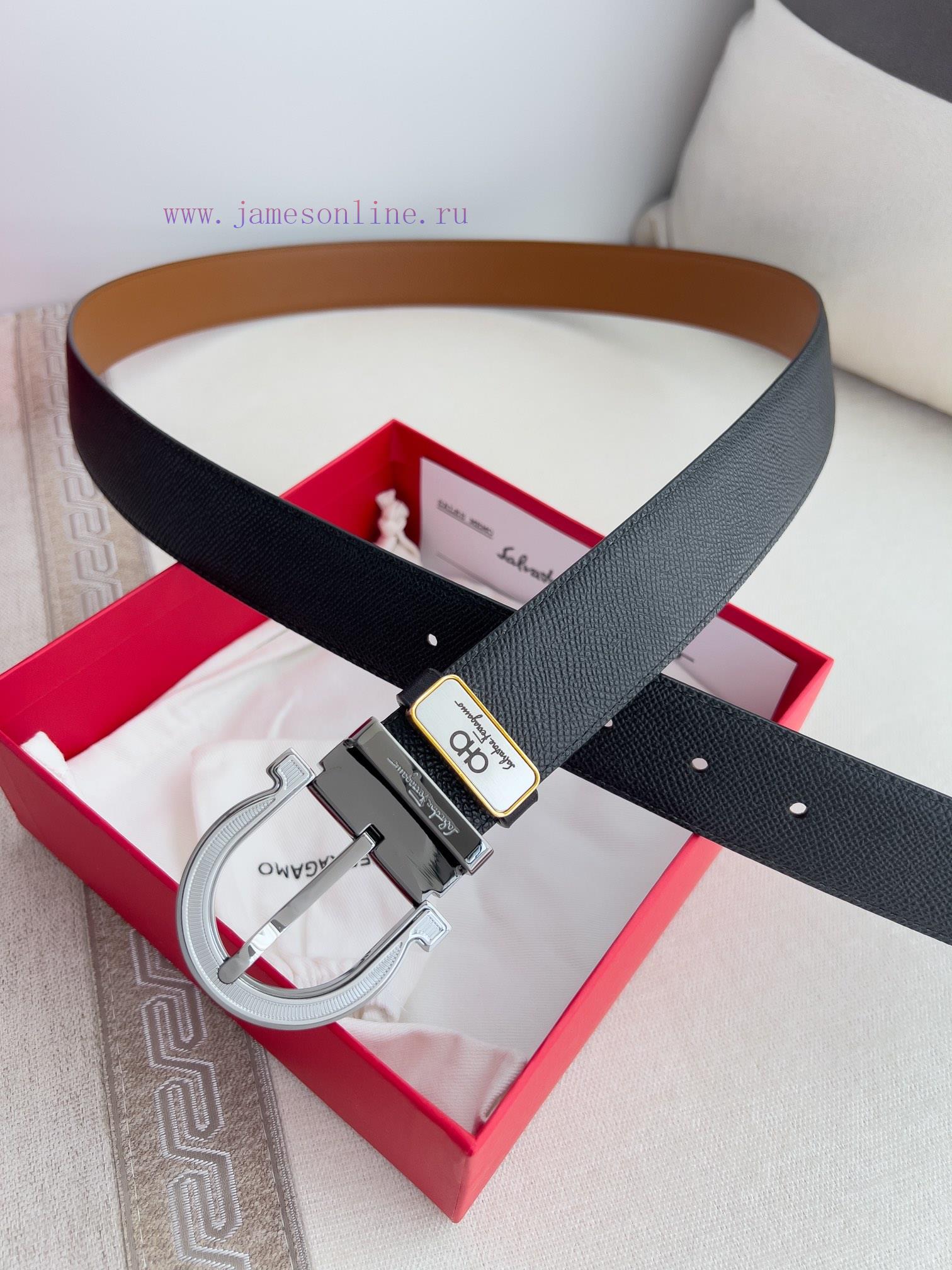 Ferragamo Ferrgamo ️ Belt and beltNeedle buckle, classic needle buckle made of pure copper m ift0cwmv - Image 4