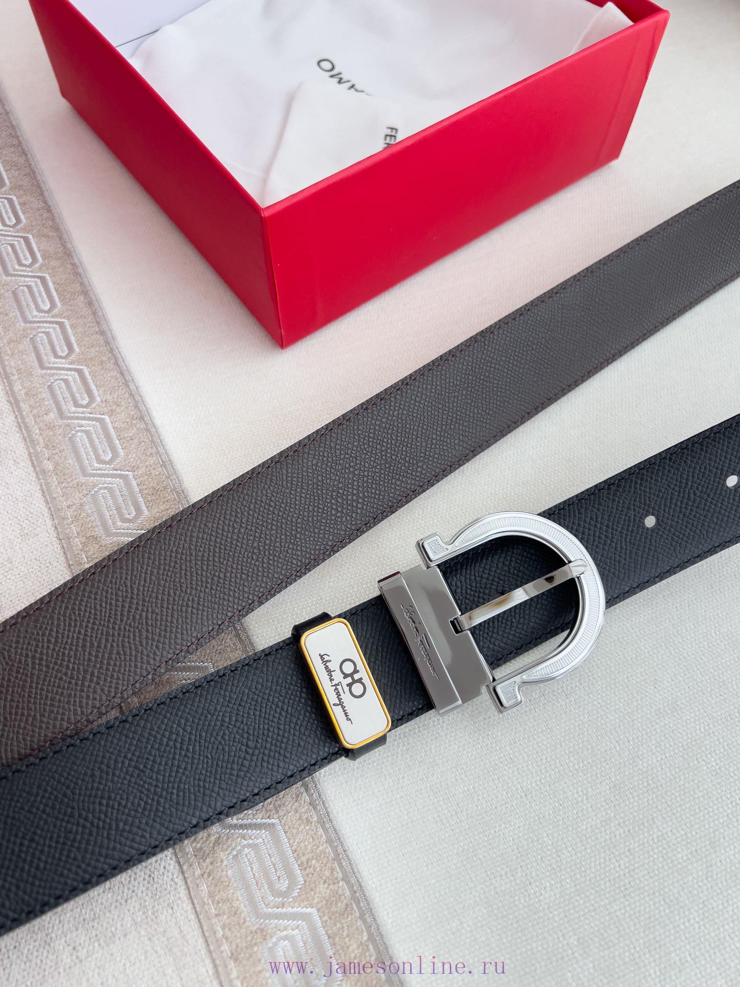 Ferragamo Ferrgamo ️ Belt and beltNeedle buckle, classic needle buckle made of pure copper m 2oj73hmv - Image 5