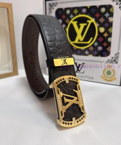 LV... Louis VuittonMaterial: Leather Belt with 100% Head Layer. The leather belt is guarante o32mvmph