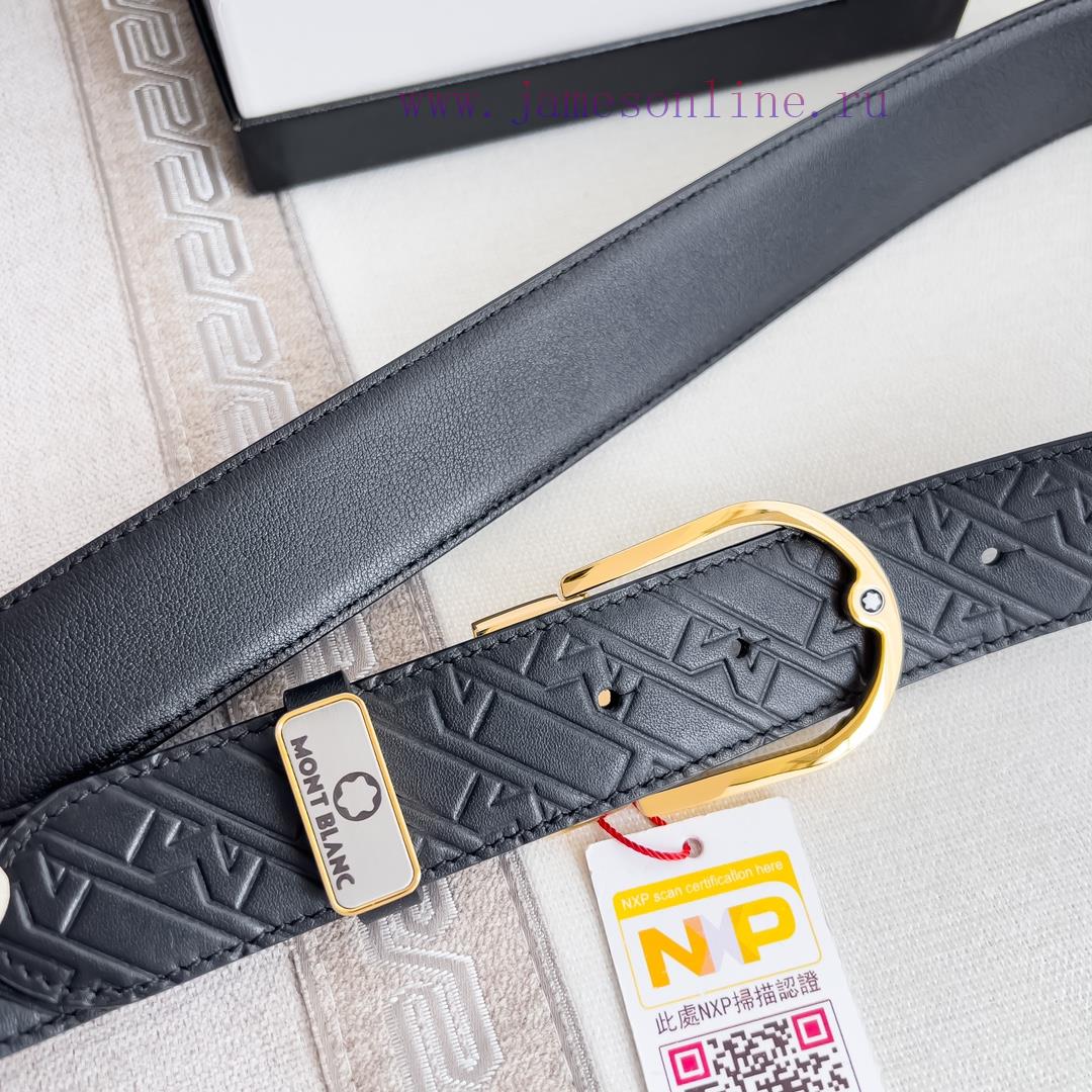 Montblanc Montblanc ️ Belt and beltBuckle, new original classic boutique buckle, photographe i7momr12 - Image 5