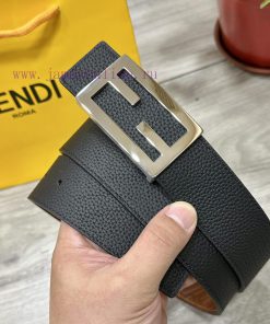 FENDL 38mm wide double-sided original calf leather with a single ruthenium palladium plated 23u6zstm