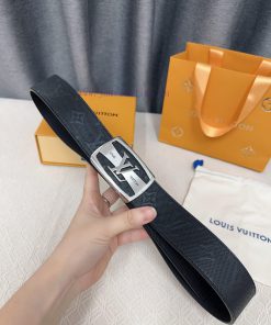 Louis Vuitton LV Men's Belt Series Original Factory Thick Gold Plated Double sided Exquisite vm31e28k