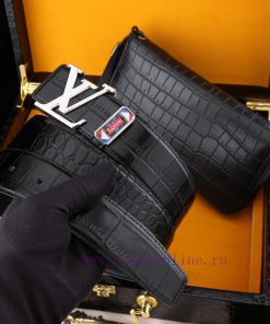 MADE IN FRANCEWooden box with accompanying picturesL @ Belt+Wallet SetBuckle material: Two t v31cwecz