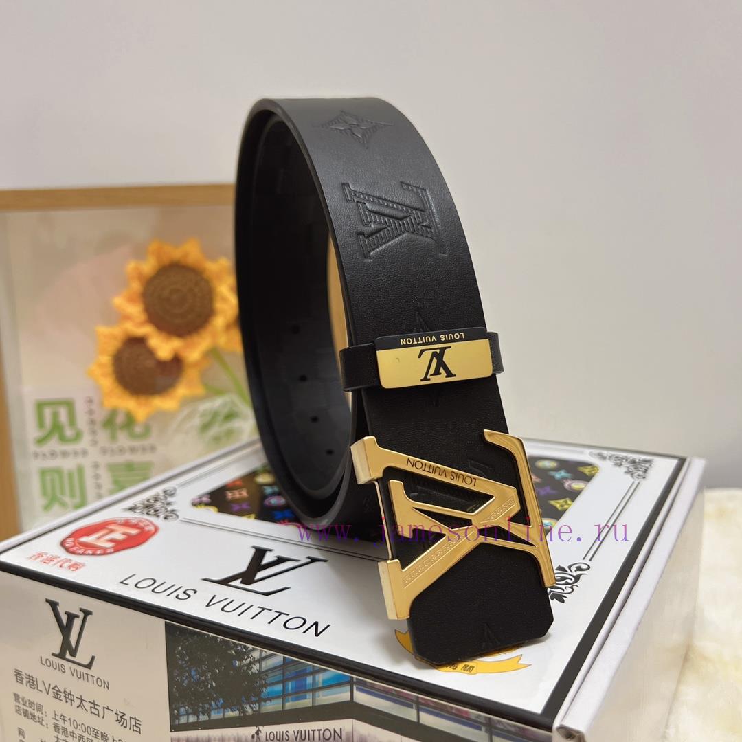 LV... Louis VuittonMaterial: Leather Belt with 100% Head Layer. The leather belt is guarante lbrvnqke - Image 4