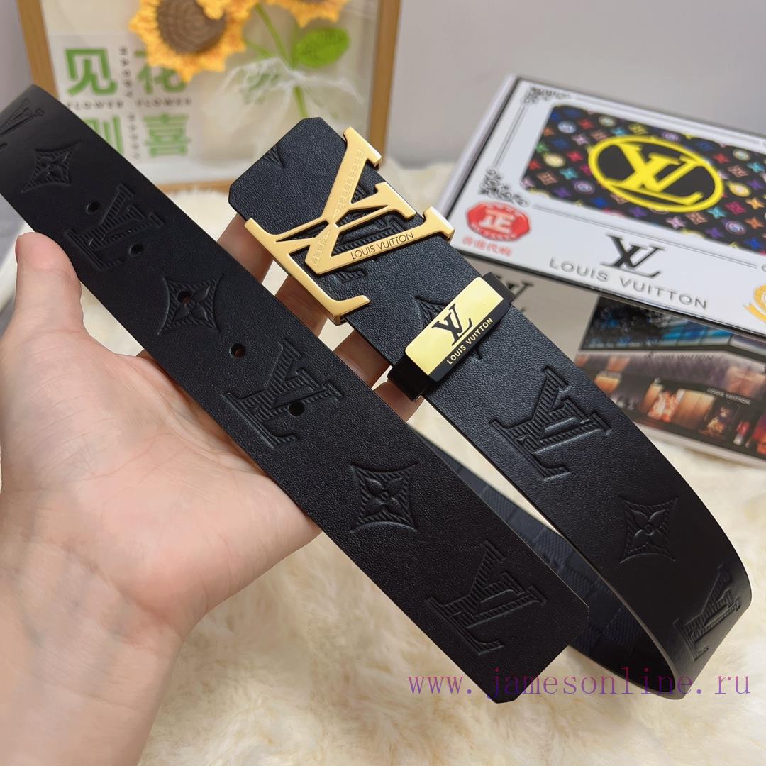 LV... Louis VuittonMaterial: Leather Belt with 100% Head Layer. The leather belt is guarante lbrvnqke - Image 6