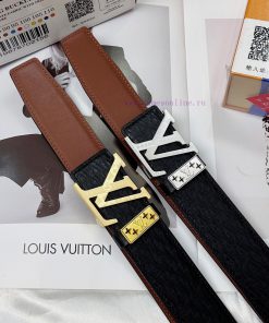 Belt LV Louis Vuitton's top tier replicaThe waistband is made of 100% cowhide, ensuring genu oohamywc